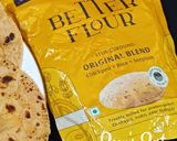 A picture of step 1 of Chickpea Sorghum Rice and Wheat flour blend Rotis.