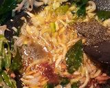A picture of step 3 of Chicken sausage..pepper fry.