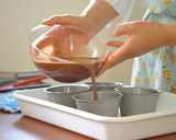 A picture of step 9 of Chocolate Creme Caramel (Chocolate Custard Pudding).
