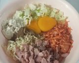 Foto langkah ke 1 dari resep Pangsit isi Pajeon (pancake korea).