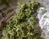 A picture of step 2 of Palak kofta curry.