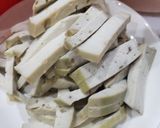 Hình bước làm 1 của món Nộm rau muống chay