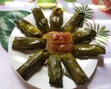 Hình bước làm 6 của món Bánh bột lọc gói lá chuối nhân tôm