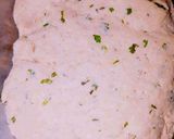 A picture of step 1 of Aloo ki poryan.