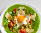 Hình bước làm 3 của món Spinach pancake (bất bại)