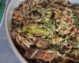 Une image de l'étape 6 de Nouilles sautées au boeuf et légumes à la sauce soja en cocotte.