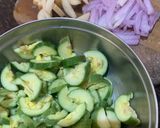 A picture of step 1 of Potala Aloo bhaja (Pointed gourd & Potato fry).
