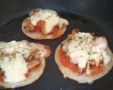 A picture of step 7 of Mini Pizza with liquid dough.