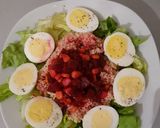 Foto del paso 1 de la receta: Ensalada de quinoa con huevos y remolacha