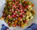 A picture of step 4 of Cheeseling bhel.