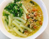 Hình bước làm 5 của món Nui biến tấu