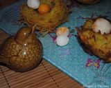 A picture of step 17 of Pasta vermicelli nest with mashed potatoes.