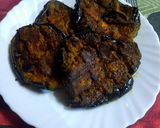 A picture of step 5 of Masala baingan.