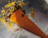 A picture of step 2 of Chocolate Makhana Cone.