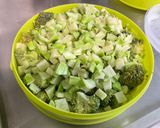Une image de l'étape 5 de Purée de brocolis à la crème et parmesan.