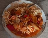 1925. Szalonnás virslis lecsó ! recept fázis 6 fotója