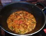 A picture of step 8 of Mushroom Biryani.