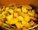 A picture of step 2 of A hearty healthy Sweet potato beet soup.