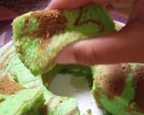 Foto langkah ke 8 dari resep Bolu Kukus Pandan Mocca Lembut dan Empuk Irit Bahan.