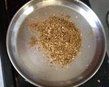 A picture of step 1 of Tendli Masala Bhaat.