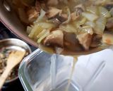 A picture of step 5 of Mushroom Stlilton & Wine Soup. 😘.