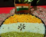 A picture of step 5 of Tricolour Pulao.