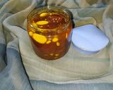 A picture of step 4 of Aloo Bukhara ki chutney.