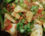 A picture of step 4 of Beans Aloo.