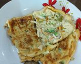 รูปขั้นตอนการทำที่ 7 ของ ไข่เจียวเนื้อปูห่อผัก