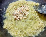 A picture of step 2 of Lauki Ka halwa.