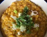 A picture of step 5 of Red lentil dal (vegan if you sub the ghee 😁).