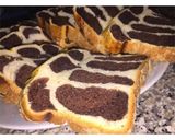 A picture of step 6 of Leopard Bread (on stove).