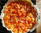 Une image de l'étape 5 de Quiche butternut carottes lardons.