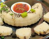 A picture of step 12 of Instant Dhokla.