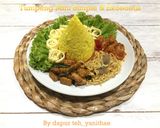 Foto langkah ke 6 dari resep Tumpeng Mini Simple & Ekonomis.