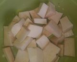A picture of step 1 of Yam porridge.