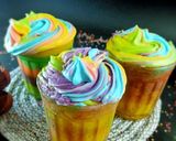 Foto langkah ke 6 dari resep Sweet potato flan rainbow.