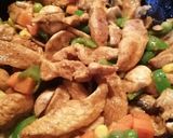 A picture of step 2 of Chicken Noodle Stirfry.