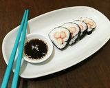 Foto langkah ke 6 dari resep Crap Stick Sushi Roll.