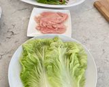 A picture of step 1 of Chinese Cabbage & Chicken Breast Rolls.