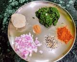 A picture of step 1 of Kalmi Saag(Water Spinach) Cutlets.