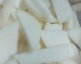 A picture of step 1 of Shalgam,gajar Ka Pani wala achar.