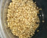 A picture of step 1 of Sprouted wheat halwa.