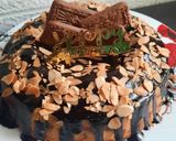 Foto langkah ke 7 dari resep Marmer Cake Nangka siram Saus Coklat.