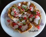 A picture of step 7 of Papad Moong dal Chaat.