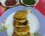फलाहारी आलू टिक्की (Falahari Aloo Tikki Recipe in Hindi) रेसिपी चरण 3 फोटो