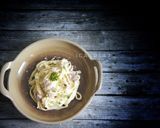 Foto langkah ke 6 dari resep Fettucine carbonara (tanpa telur).