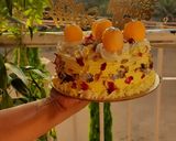 A picture of step 10 of Mother's day special rasmalai cake.