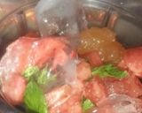 صورة لخطوة 2 من وصفة عصير البطيخ والشمام مع نعنع 😋