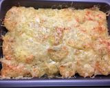 A picture of step 4 of Layered potatoes.